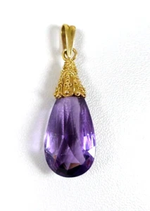 Anhänger aus 585 Gold mit Amethyst - Picture 1 of 3