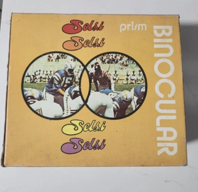 VINTAGE SELSI 7x35 LIGHT WEIGHT PRISM BINOCULARS ORIGINAL BOX W/CASE  - Image 1 of 4