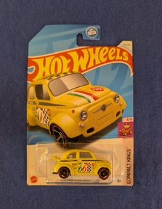 Hot Wheels '60s Fiat 500D Modificado Compact Kings Yellow 2021 - Picture 1 of 5