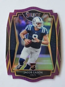 2020 Panini Select Prizm purple die-cut #148 Jacob Eason RC Colts Premier Level - Bild 1 von 2