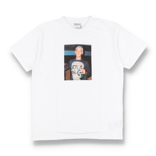 T shirt Marcelo Burlon bianca vota n. 6 logo taglia L SS21 $325