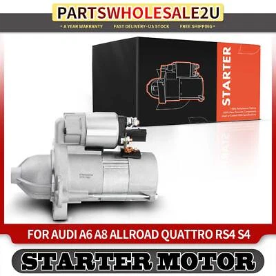 Nuevo motor de arranque para Audi A6 A8 Allroad Quattro RS4 S4 1.7KW CW 12 voltios 9 dientes Foto 1 de 4