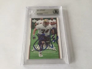 Joe Staley Signed 2007 Upper Deck RC Card Slabbed Encapsulated Beckett BAS COA b - Picture 1 of 2