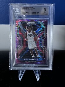 2020-21 Prizim Tyrese Maxey Purple Pulsar 256 /35