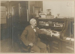 c1915 Portrait George E Tylee, Holliston MA Railway Director & Holden Woolen Co - Picture 1 of 4