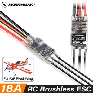 HOBBYWING Platinum V5 F3P 18A Brushless ESC 5.5V BEC for 120-320g F3P Fixed-wing - Bild 1 von 10