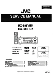 Service Manual-Anleitung+Instruction Book für JVC RX-888  - Bild 1 von 1