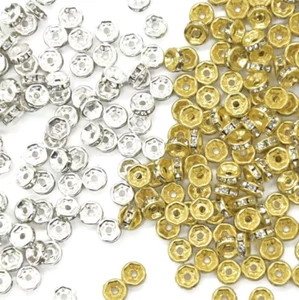 10Pcs Spacer Loose Charm Metal Beads DIY Jewelry Finding Tibetan Silver 8mm size - Bild 1 von 9