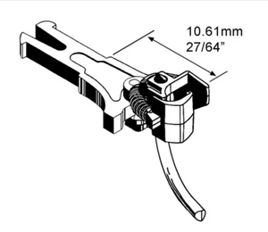 12pcs HO Scale NEM 362 Couplers Long (10.67mm , .420 inch , 27/64") - Picture 1 of 6
