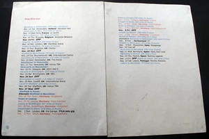 Alice Cooper Itinerary Dogs D'Amour Original Descent Into Dragon Town Tour 2002 - Picture 1 of 12