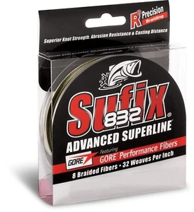Sufix 832 Advanced Superline Braid Camo Braided Freshwater & Bass Fishing Line - Picture 1 of 2