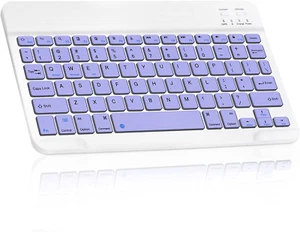 Ultraflache Bluetooth Wiederaufladbare Tastatur für Amazon Fire HD 10 (2017) und alle  - Bild 1 von 23