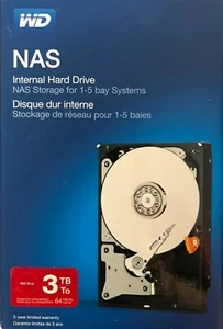 Escritorios de disco duro interno SATA WD Western Digital NAS 3 TB WDBMMA0030HNC ¡NUEVO!¡! - Imagen 1 de 2