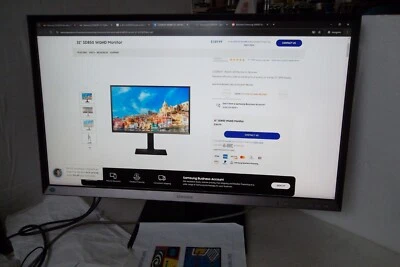 Samsung S32D850T 32" LED QHD Monitor 2K SD850 2560x1440 HDMI DP USB LS32D85KTSR - Image 1 of 4