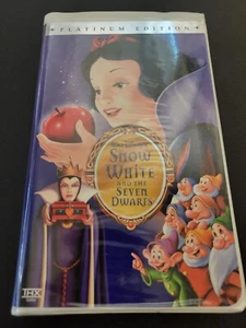 Snow White and the Seven Dwarfs (VHS, 2001, Platinum Edition) Walt Disney 22253 - Picture 1 of 7