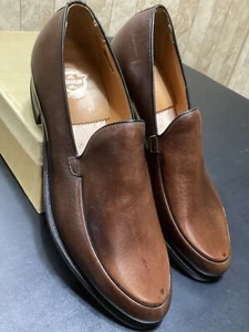 Vintage Florsheim Men’s Shoes NOS 31010 Monitor Brown Loafers Size 8 C - Picture 1 of 12