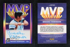 2019 Donruss Optic MVP Signatures Purple Prizm /10 Brooks Robinson Auto HOF