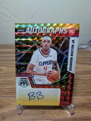 2021-22 Panini Mosaic - Rookie Autographs Brandon Boston Jr. #RAM-BBJ RC Auto - Image 1 of 2
