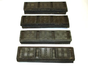 Lot of 20 American Flyer Black, Wide Tie, Straight Rubber Roadbed [Lot 3-A67] - Picture 1 of 1