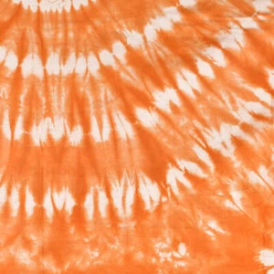 Orange Yoruba Tie Dyed Textile Nigeria 62x48 inch - Picture 1 of 3