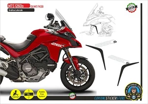 2 Aufkleber Ducati Multistrada 1260 s Seite Replik GT SCHWARZ-WEISS mt FK08 - Bild 1 von 1
