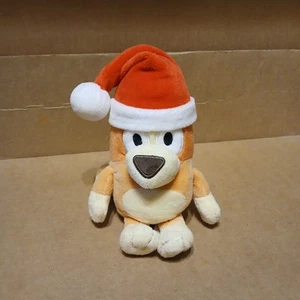 Bluey & Friends Bingo 8 Zoll Plüschtier mit Weihnachtsmütze Nikolaus - Bild 1 von 3