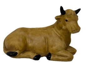 Porzellan Krippe Weihnachten Stier Ochse Kuh 3” x 4 1/2” - Bild 1 von 5