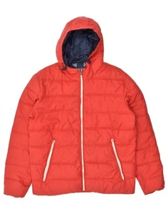JACK & JONES Mens Hooded Padded Jacket UK 42 XL Red Nylon AI13 - Picture 1 of 4