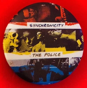 Pin The Police Band Vintage Años 80 Sting Pinback Botón Insignia Original Años 80 - 1983 - Imagen 1 de 4
