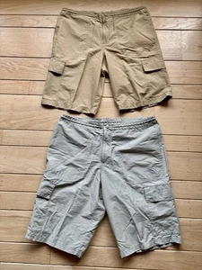 Lot 2 PUMA Men NWOT Size M Medium Multicolor Cargo Button Zip Drawstrings Shorts - Picture 1 of 17