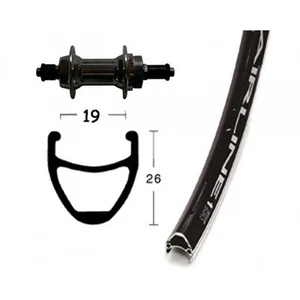 ruota posteriore completa 28 x 1,75 vuelta airliner 6/7v nero RIDEWILL BIKE Bici - Imagen 1 de 1