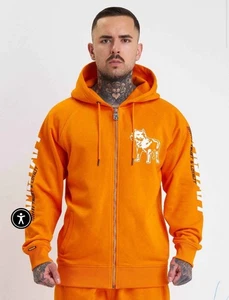 Amstaff Logo 2.0 Ziphoodie Orange Size L - Picture 1 of 3