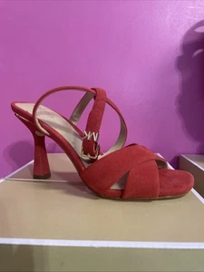 Sandalia plataforma Michael Michael Kors Cara EE. UU. Talla 9 Rojo Brillante - Imagen 1 de 7
