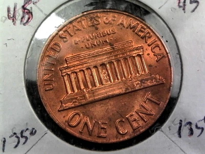 1971-D Uncirculated Lincoln Memorial Cent - Rotated Die Error Coin (z675) - Image 1 of 4