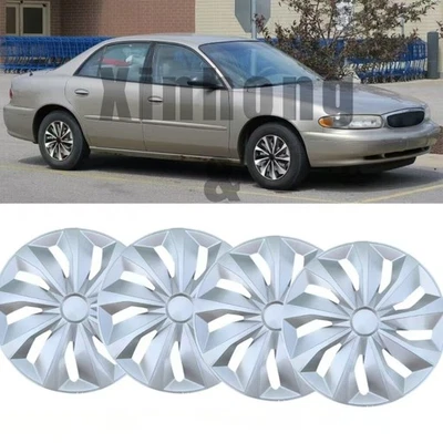 16" 4X Wheel Covers Snap On Hub Caps Fit R16 Tire & Steel Rim For Buick Century Foto 1 de 4