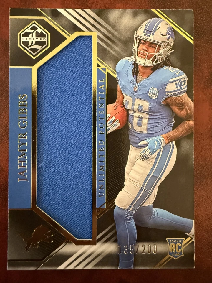 2023 Panini Limited - Unlimited Potential Jahmyr Gibbs #LP-JG /200 (MEM, RC) - Image 1 of 2