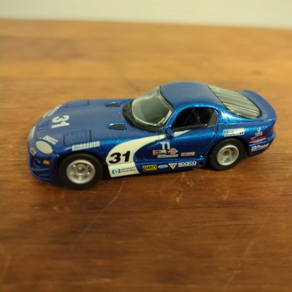 Johnny Lightning 1999 Racing Machines Diecast 1/64 SCCA Azul 31 Dodge Viper GTS Foto 1 de 4