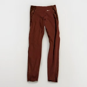 Neu Nike One Luxe Damen-Leggings enge Passform mittelhoch braun Größe Medium  - Bild 1 von 4