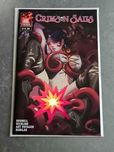 Crimson Sails #1 - Karl Liversidge 🐙TENTACLE Variant🐙 Kickstarter w/Swag - Picture 1 of 6