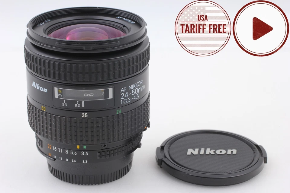 [Near MINT] Nikon AF Nikkor 24-50mm f3.3-4.5 Zoom Lens F Mount Camera From JAPAN - Image 1 of 4