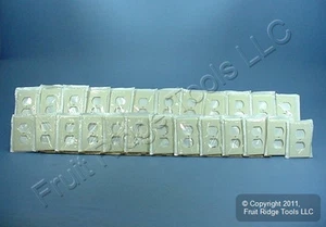 Leviton 78003 Light Almond 1-Gang Duplex Plastic Standard Wallplate Cover 25pcs - Picture 1 of 7