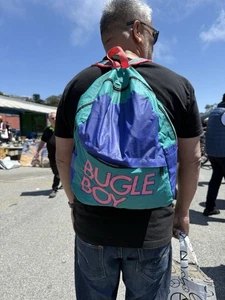 Vintage Bugle Boy 90’s Neon Rucksack - Bild 1 von 13