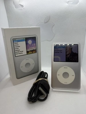 Apple Ipod Classic 7. Generation Grigio Argento 160GB Molto Buono Stato Vgc # - Immagine 1 di 4