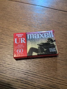 Maxell Normal Bias UR 60 minuti audiocassetta nastro IEC tipo 1 normale NUOVO - Foto 1 di 2