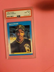 1987 FLEER Barry Bonds #604 - PSA 8 (NM-MT) - Picture 1 of 2