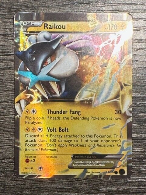 Carte Pokémon raikou ex SR bw4 japanese - Vinted