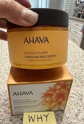 Sorbete corporal acariciador AHAVA mandarina y madera de cedro 12,3 oz/350 ml TAMAÑO COMPLETO CAJA SELLADA Foto 1 de 4