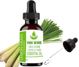 Olio essenziale puro erbe limone erba Cymbopogon 100% puro e naturale EJ172 - Foto 1 di 30