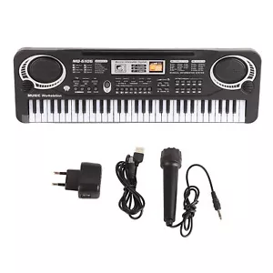 Digital Keyboard E-Piano Elektrische Klavier Tastatur 61 Tasten mit Mikrofon. - Bild 1 von 12