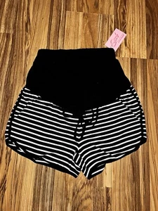 Pantaloncini corti premaman a righe Sweet Bump taglia S small donna - Foto 1 di 4